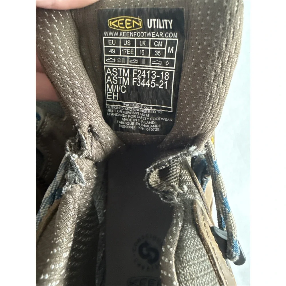 KEEN Utility Detroit XT Mid Steel Toe Waterproof Mens 17 EE Work Outdoor Boots